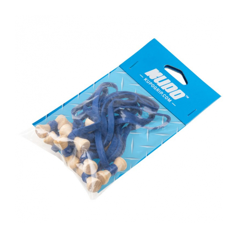 KUPO BG5006BL Elastic cable tie (10 pcs/pack) 6,00 mm (W)*5"(L), blue Стяжка-петля, синяя (10 шт)