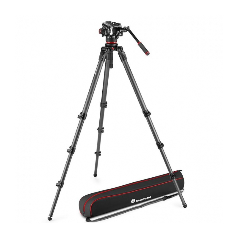 Manfrotto MVK504XCTALL Видеокомплект голова + штатив 536 с одинарными ногами, карбоновый