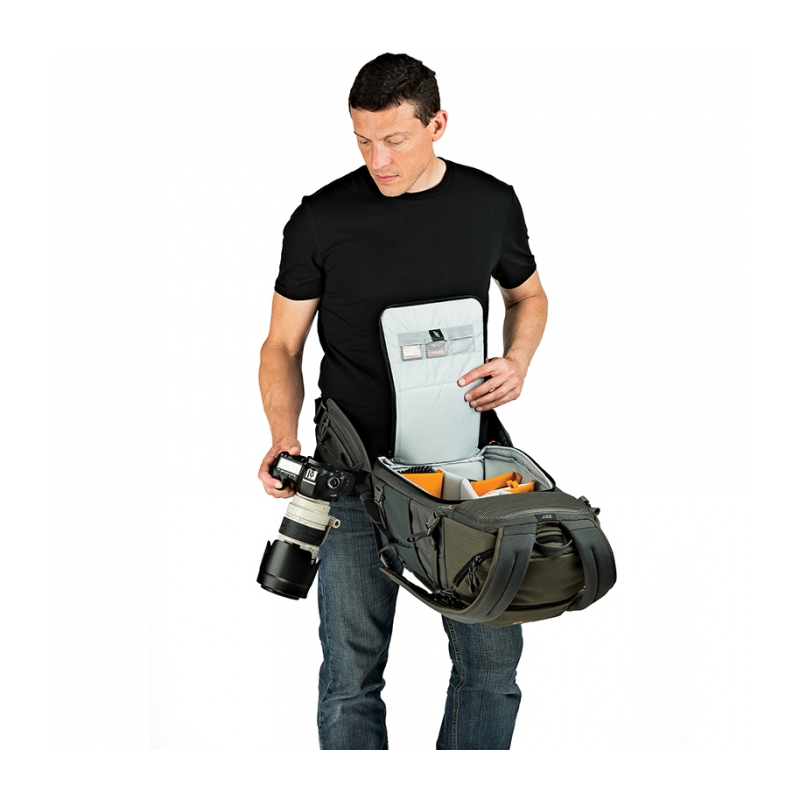 Рюкзак для фотоаппарата Lowepro Flipside Trek BP 450 AW (серый/тем.зел)