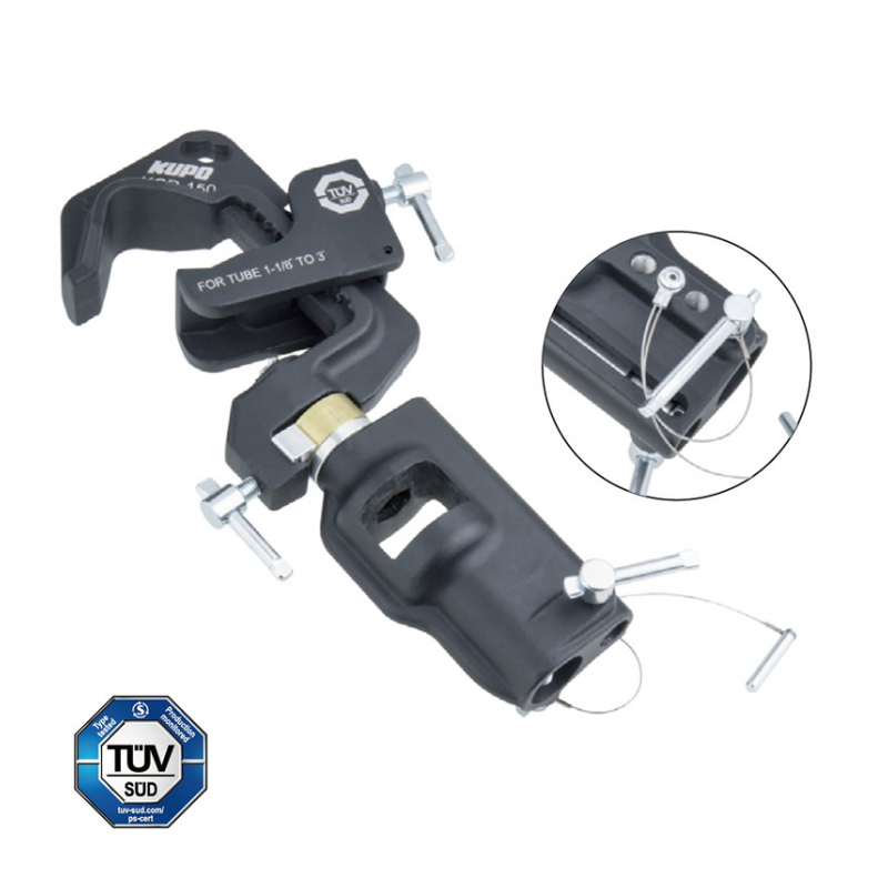 KUPO KCP-150B Swiveling pipe C Clamp w/universal head Держатель-зажим