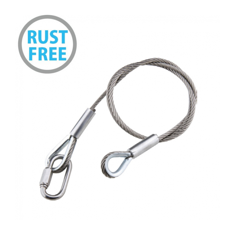 KUPO SW-03ST dia 4,8mm, 100 cm length safety wire Тросик страховочный