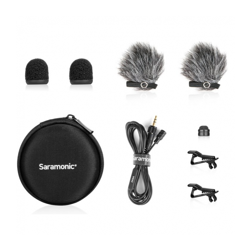 Нагрудный влагозащитный микрофон с разъемом Saramonic DK5D TA5F mini XLR 5-PIN для Letrosonics