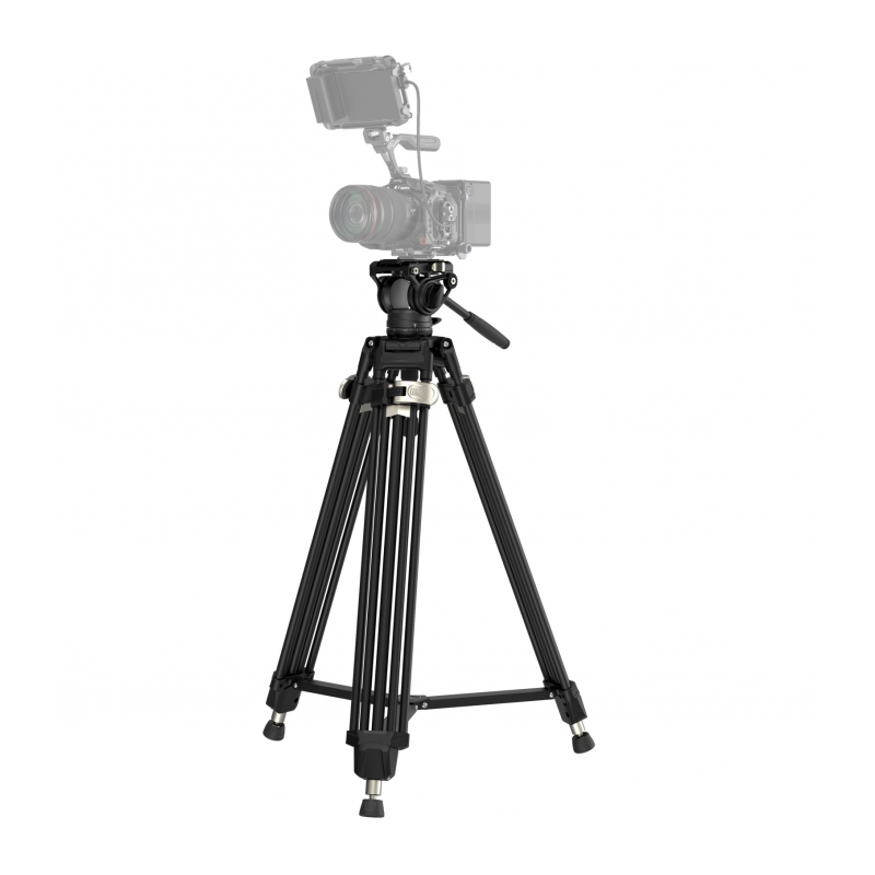 SmallRig 4163 штатив AD-80 с видеоголовой/алюминиевый с клипсами Heavy-Duty Aluminum Alloy Tripod