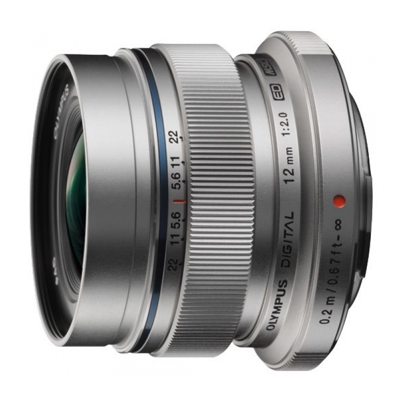 Объектив Olympus ED 12mm f/2.0 M.Zuiko Digital серебристый
