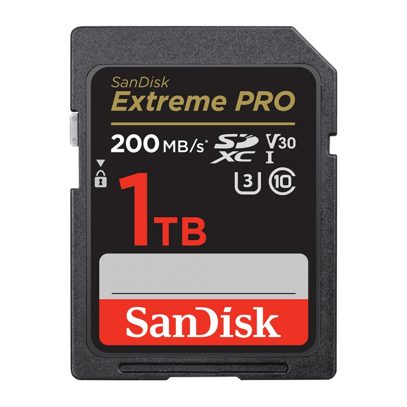 Карта памяти SanDisk Extreme Pro SDXC UHS-I Class 3 V30 200/140 MB/s 1Tb SDSDXXD-1T00-GN4IN