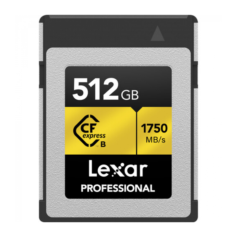 Карта памяти Lexar Professional CFexpress Type B GOLD 512Gb R/W 1750/1500 MB/s (LCXEXPR512G-RNENG)