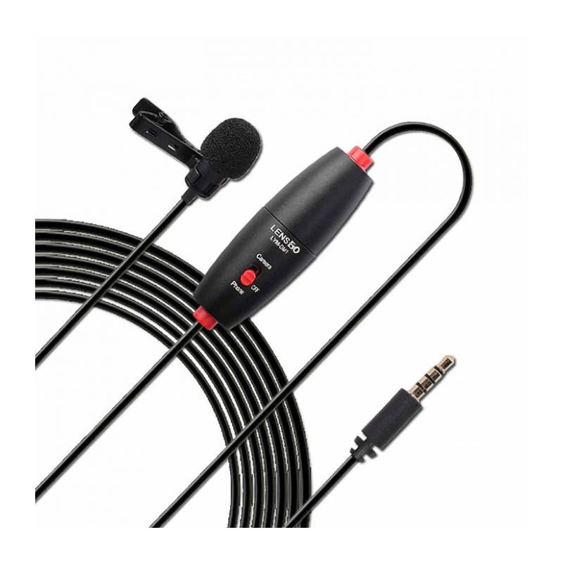 Проводной петличный микрофон, 6 метров LENSGO DM1 Double