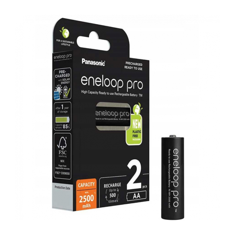 Аккумулятор PANASONIC Eneloop Pro AA 2500 2BP (BK-3HCDE/2BE)