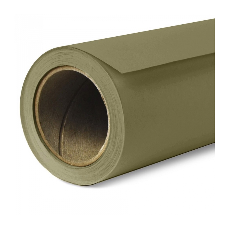 Savage 34-12 OLIVE GREEN, бумажный фон оливковый 2,72 х 11,0 метров