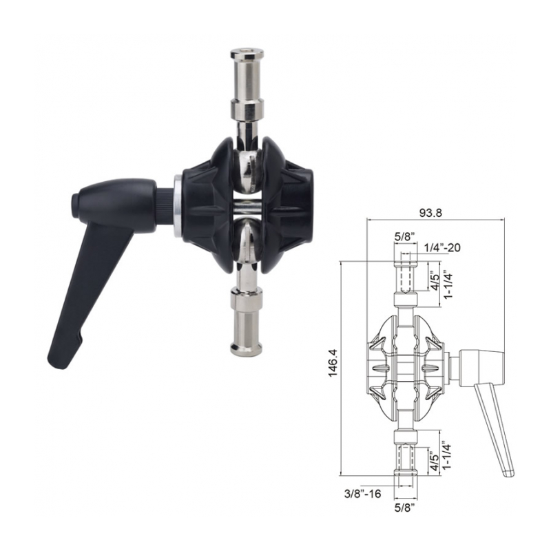 KUPO KS-103 Versatile Swivel Adapter Держатель шарнирный
