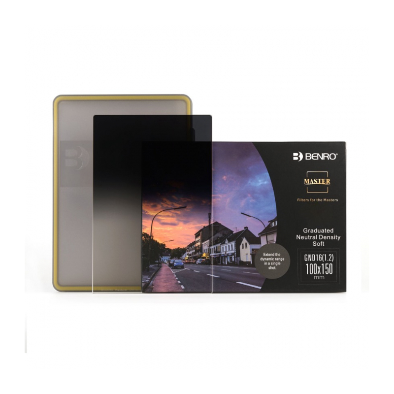 Benro Master Series Soft-edged graduated ND GND16 (1.2) светофильтр градиентный 100х150mm