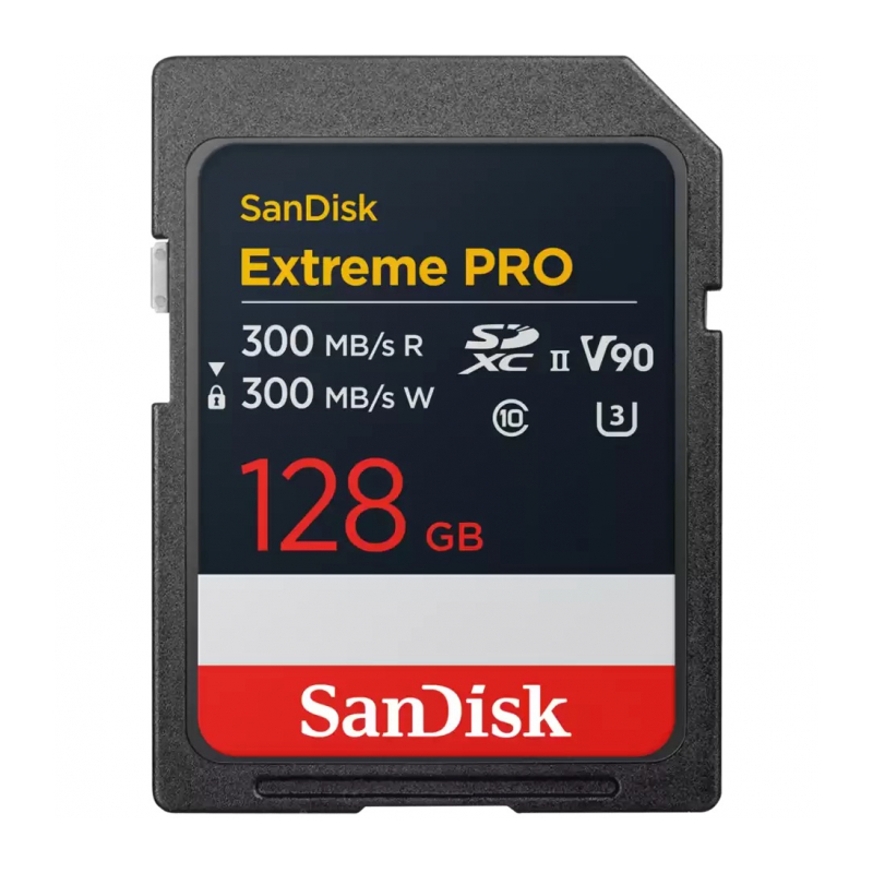 SanDisk Extreme Pro SDXC UHS-II V90 U3 300/300 MB/s 128GB SDSDXDM-128G-GN4IN