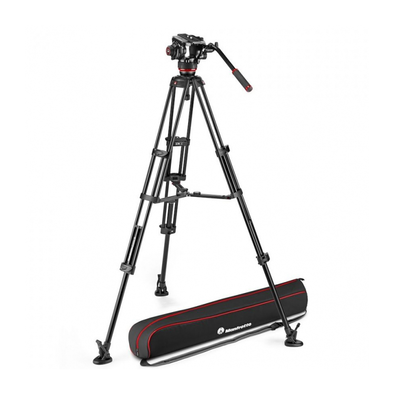 Видеокомплект голова Manfrotto MVK504XTWINMA + штатив TWINMA средн. растяжка, алюм.