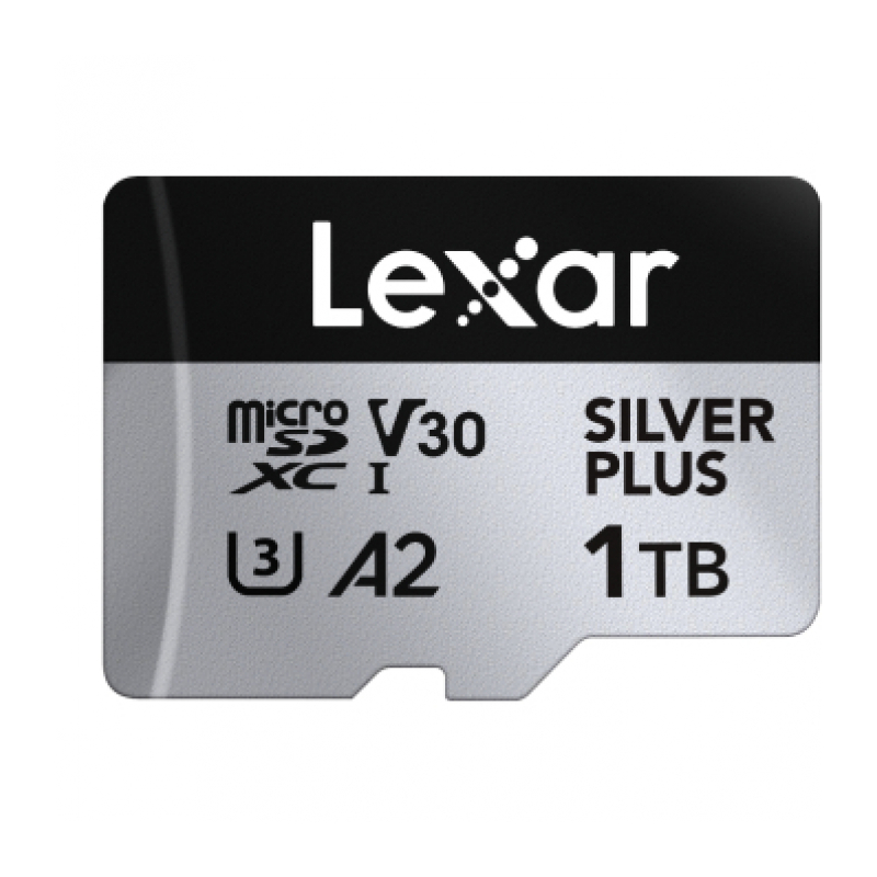 Карта памяти 1Tb Lexar High-Performance Silver Plus microSDXC UHS-I (205/150MB/s) C10 A2 V30 U(LMSSIPL001T-BNANG)