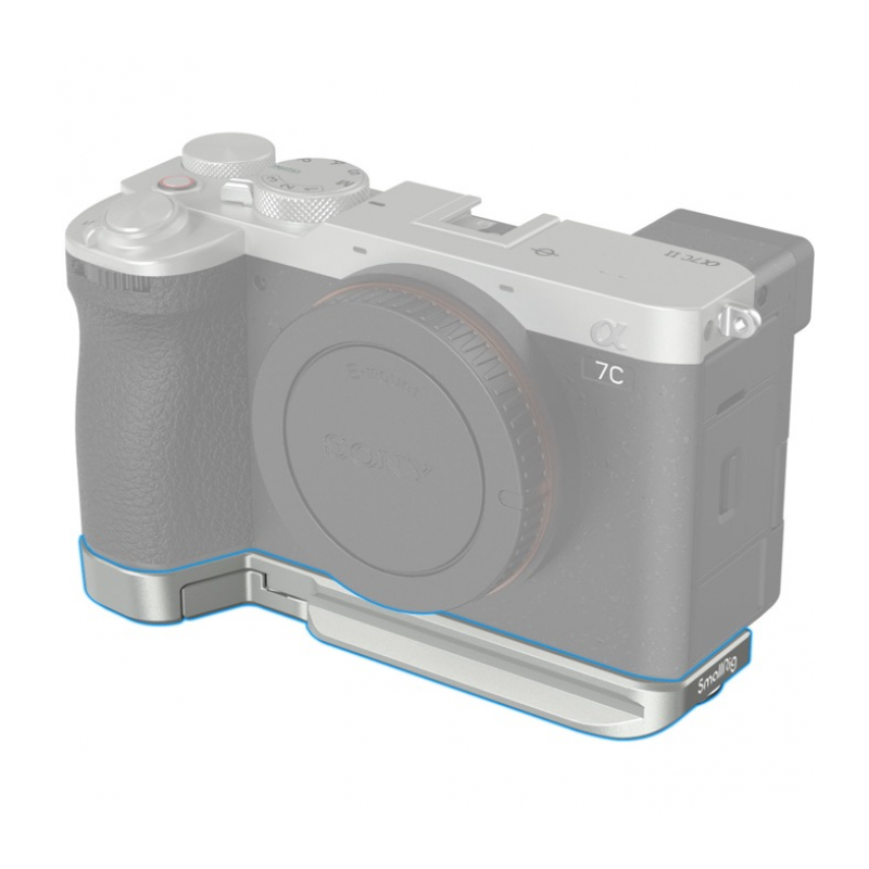 SmallRig 4439 Площадка для аксессуаров Bottom Mount Plate (серебряная) для камеры A7C II / A7CR