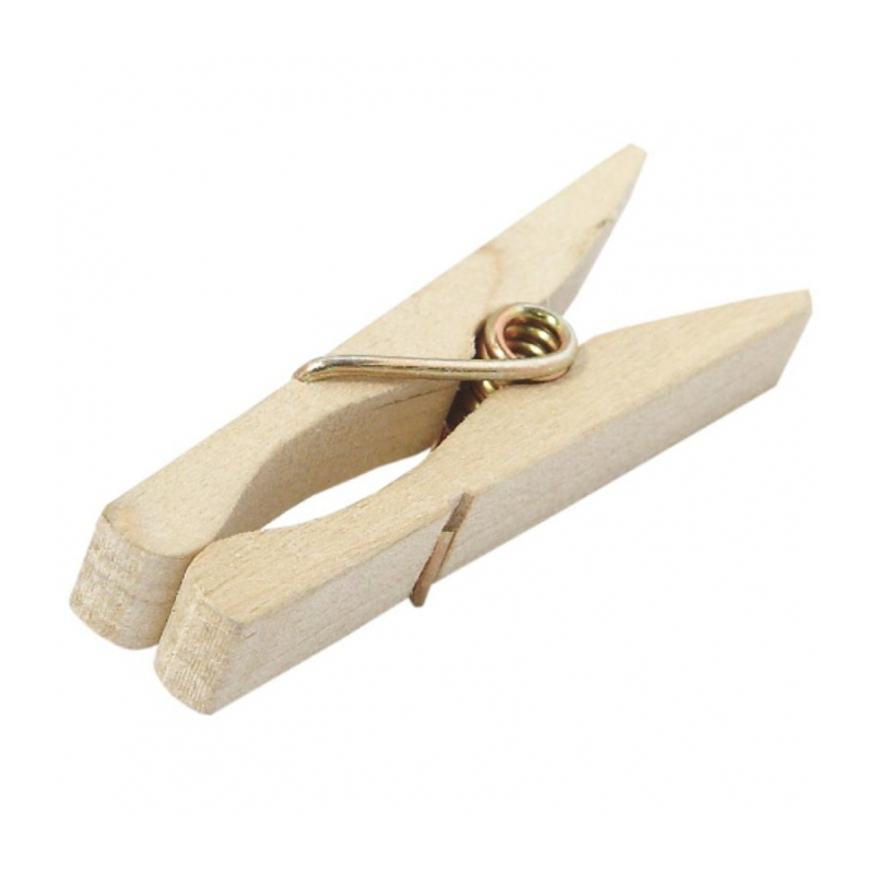 KUPO KCP-347 C47 spring type clothespin (50 pc per bag) Прищепка деревянная (50 шт)