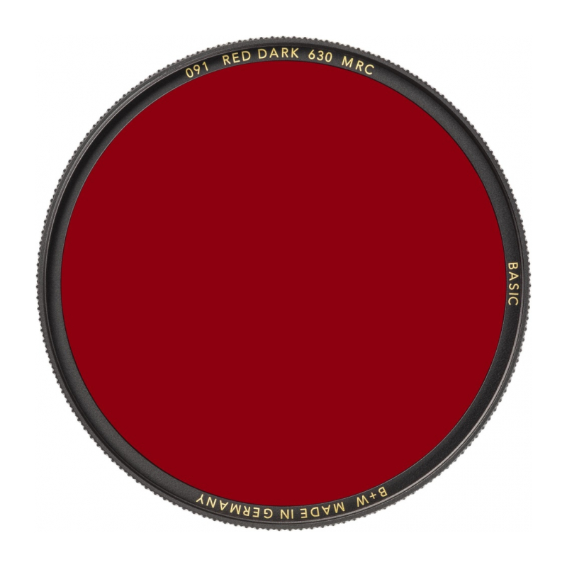 B+W BASIC 091 Red dark MRC 630 72mm Светофильтр тёмно-красный для черно-белой съемки (1102703)