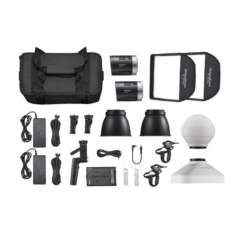 Комплект светодиодных осветителей Godox ML30-K2 Kit для видеосъемки