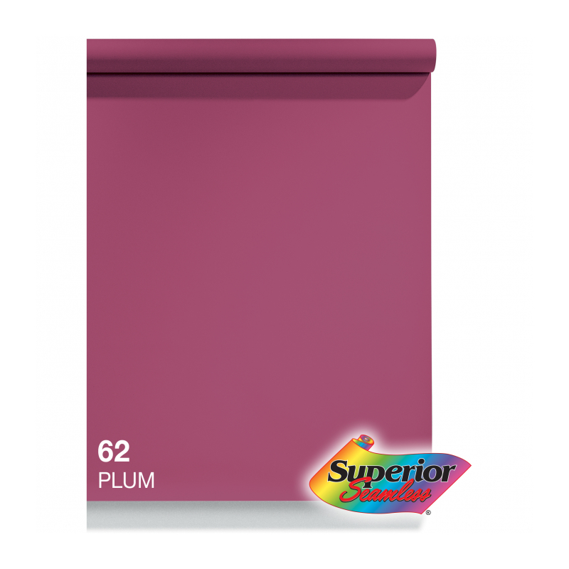 Фон бумажный Superior Plum 2,72x11m SMLS 62