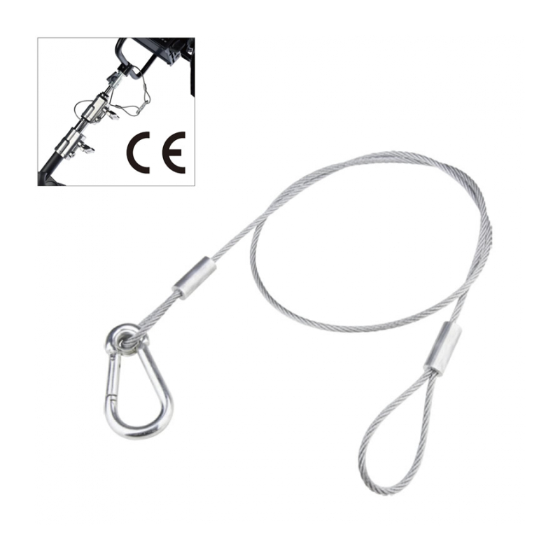 Тросик страховочный KUPO SW-01 dia. 3,2mm, 75 cm length safety wire