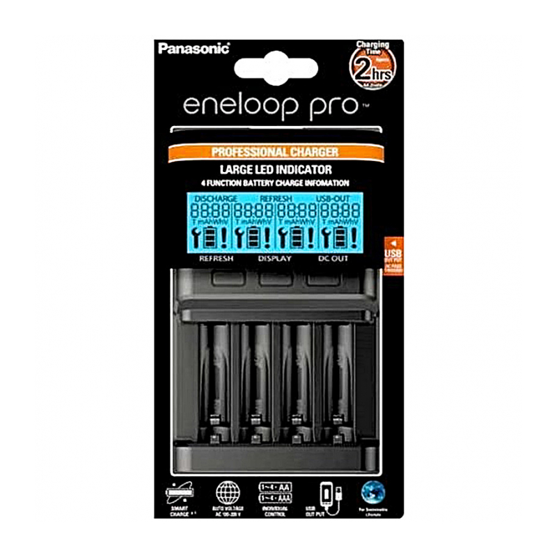 Зарядное устройство Panasonic eneloop BQ-CC65E Professional Charger с USB выходом