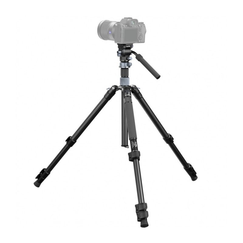 SmallRig 4221 тревел штатив с видеоголовой/карбоновый с клипсами Travel Video Tripod