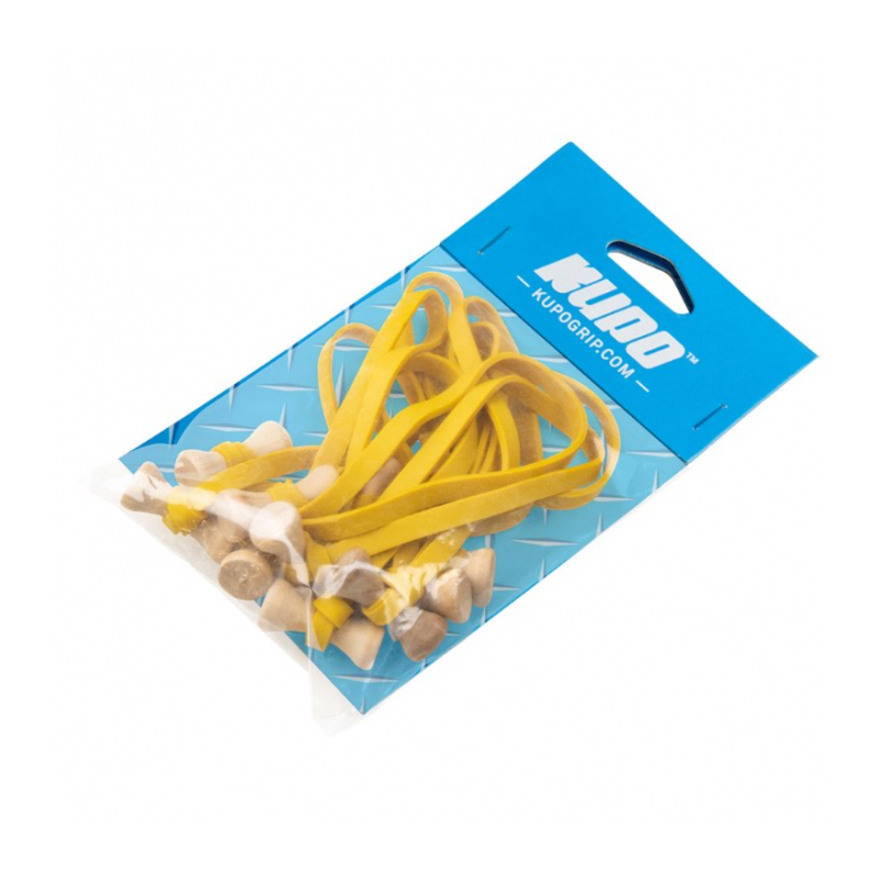KUPO BG5006Y Elastic cable tie (10 pcs/pack) 6,00 mm (W)*5"(L), yellow Стяжка-петля, желтая (10 шт)