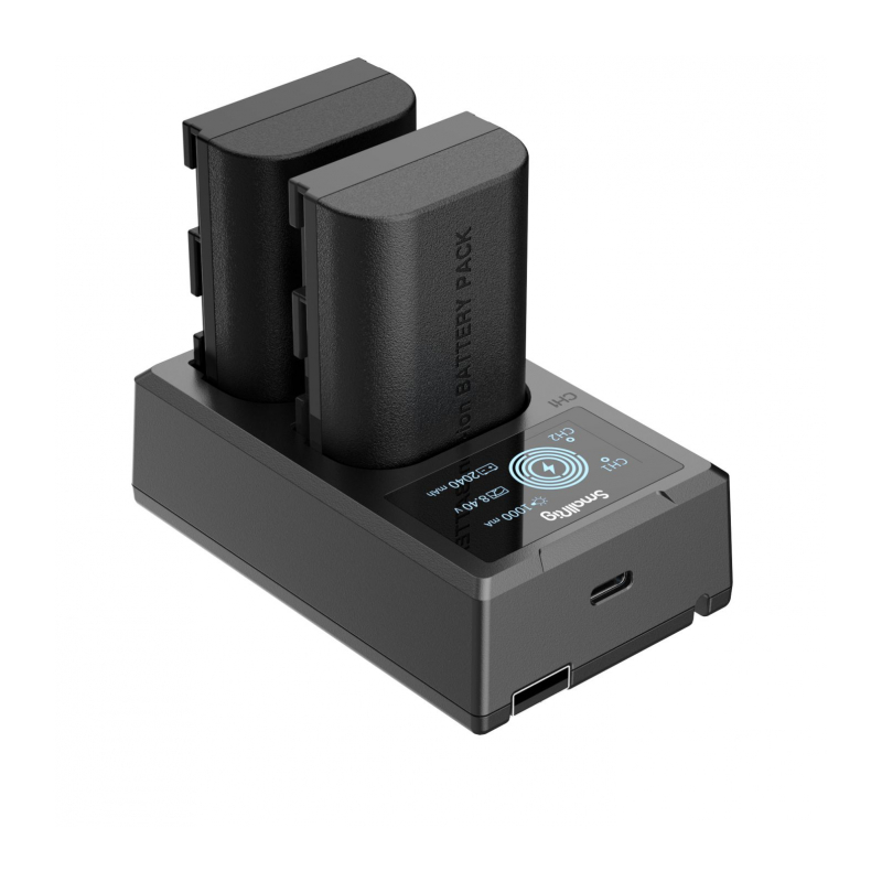 SmallRig 3821 Зарядное устройство с двумя литий-ионными аккумуляторами LP-E6NH