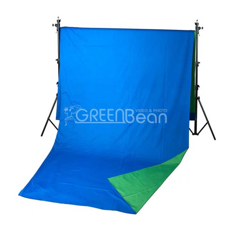 Двухсторонний тканевый фон хромакей GreenBean Field 240 х 500 B/G